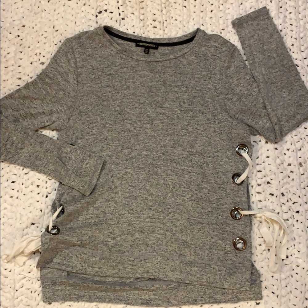 Inspired Hearts Lace Up Sweater